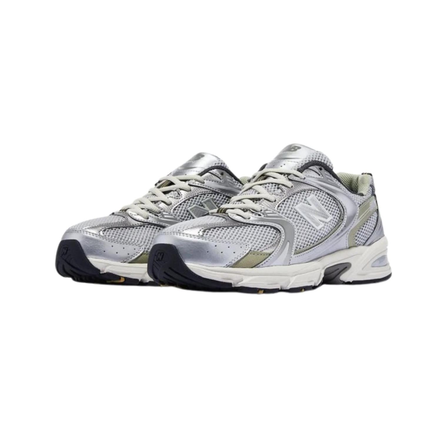 New Balance 530 Silver Light Green - Razan Sneakers