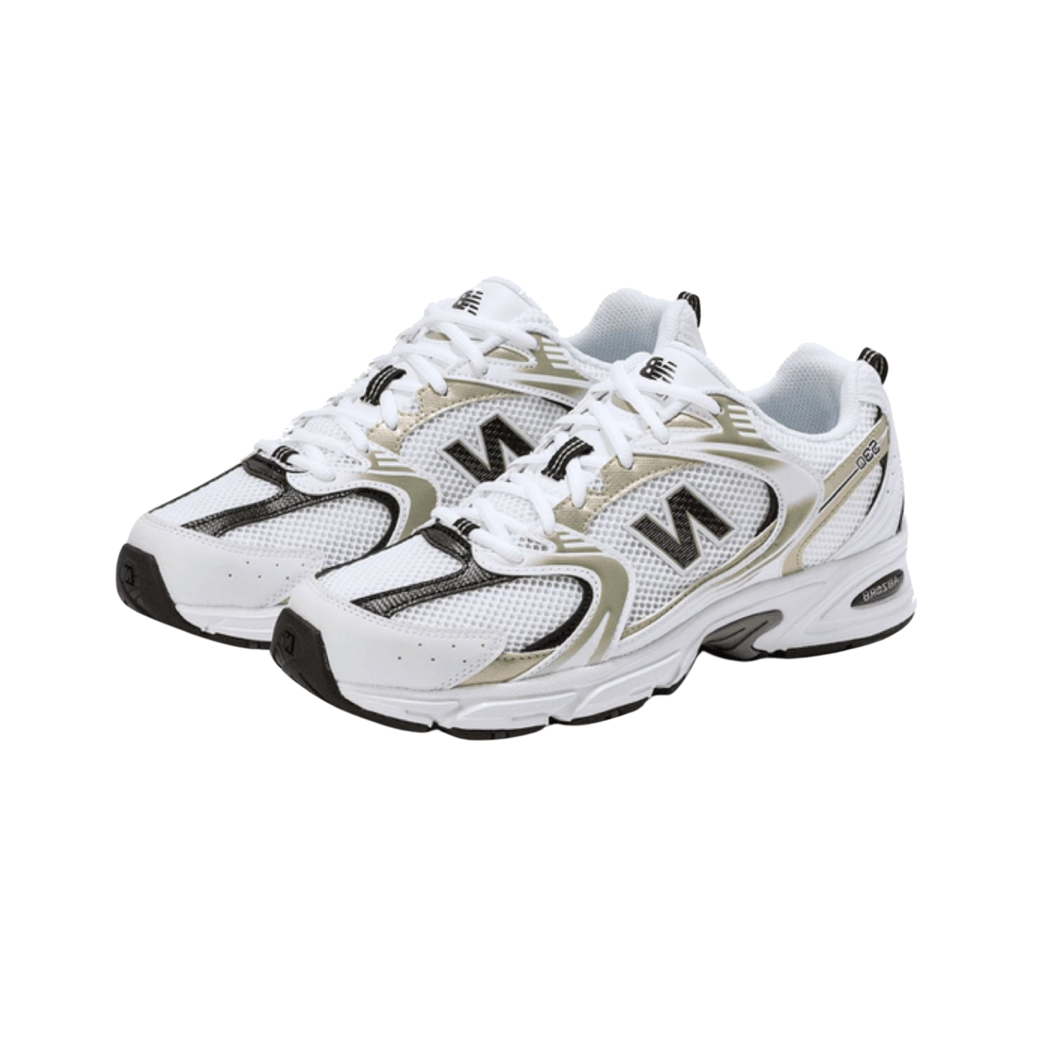 New Balance 530 White Gold Metallic - Razan Sneakers
