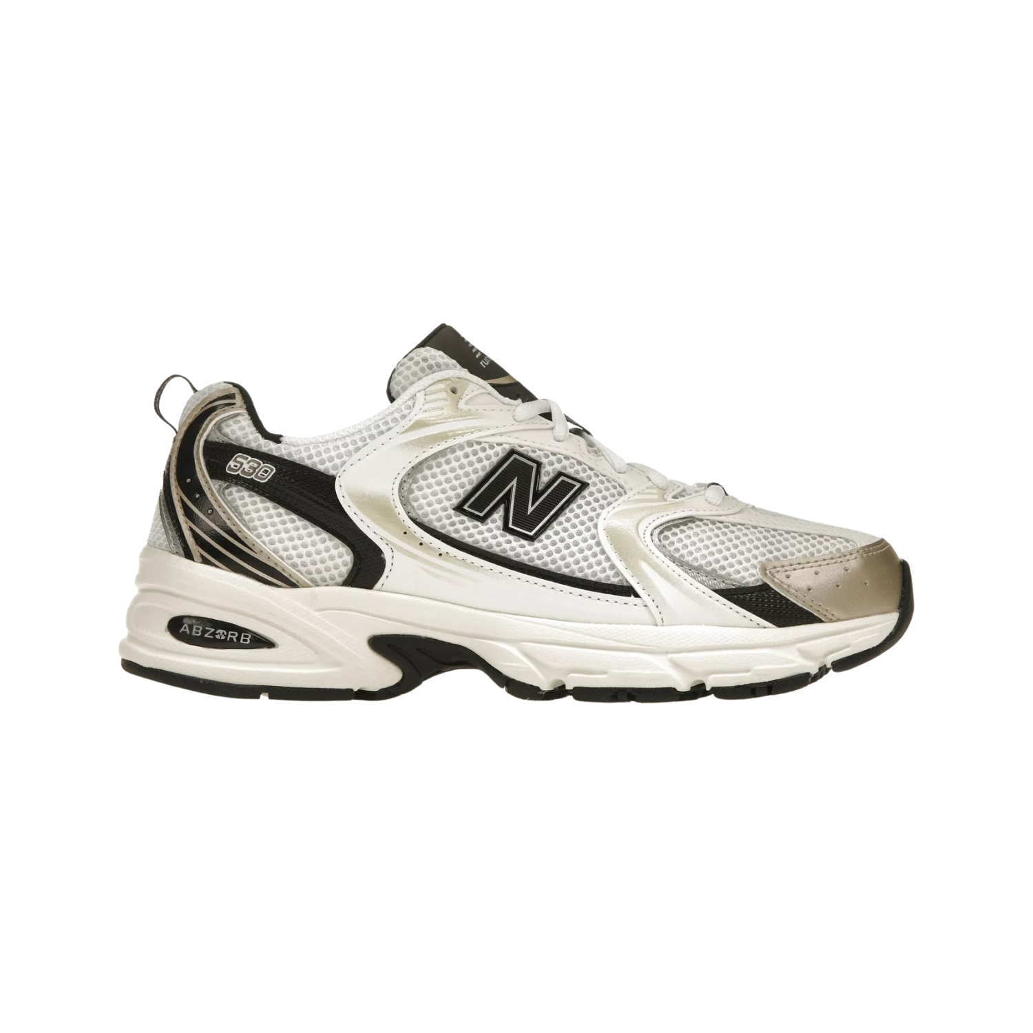 New Balance 530 White Light Gold Metallic - Razan Sneakers