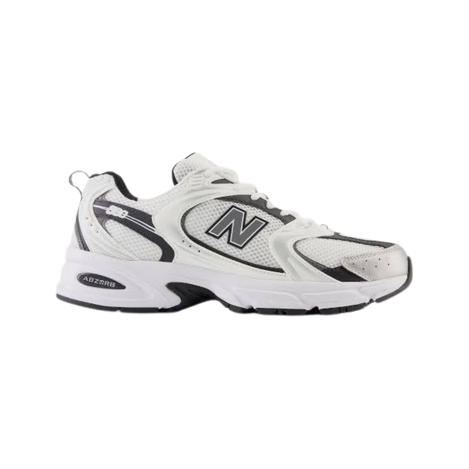 New Balance 530 White Silver Metallic Black - Razan Sneakers