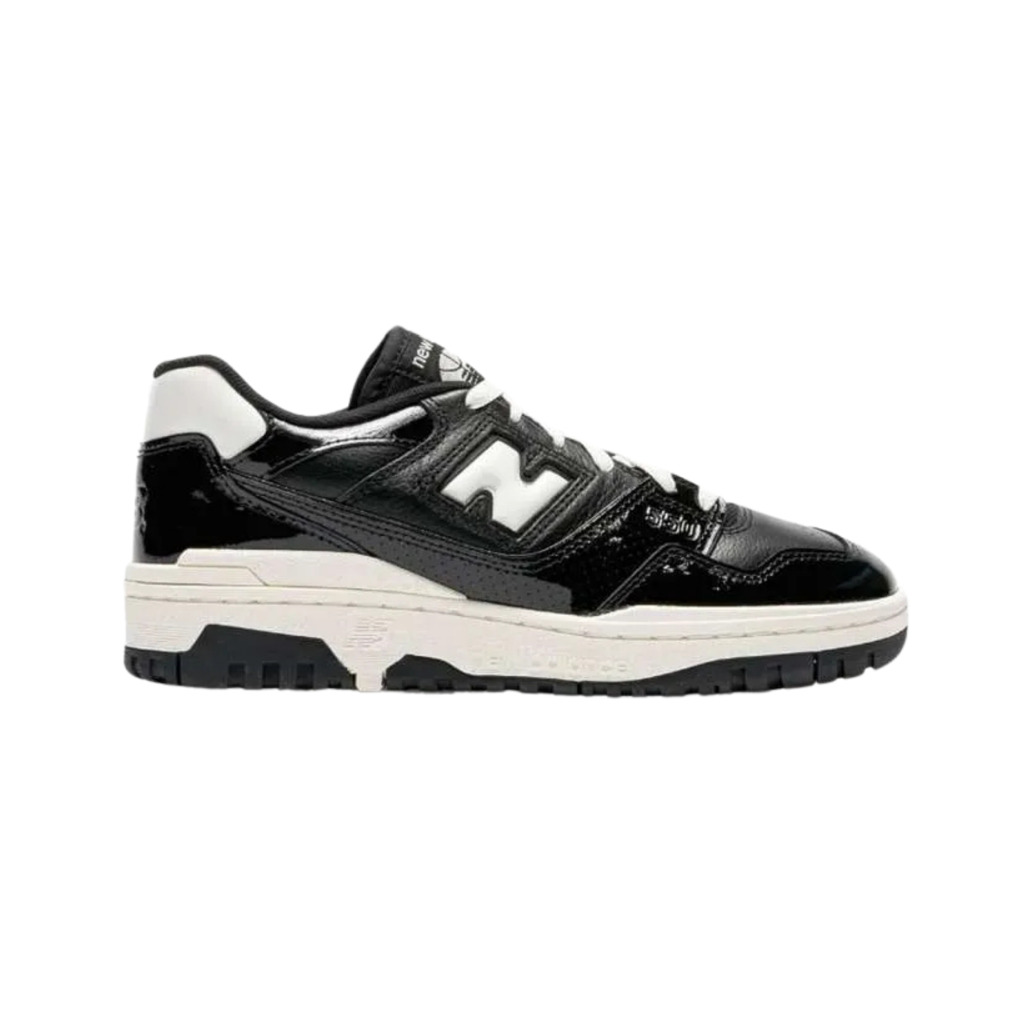 New Balance 550 Black Patent - Razan Sneakers
