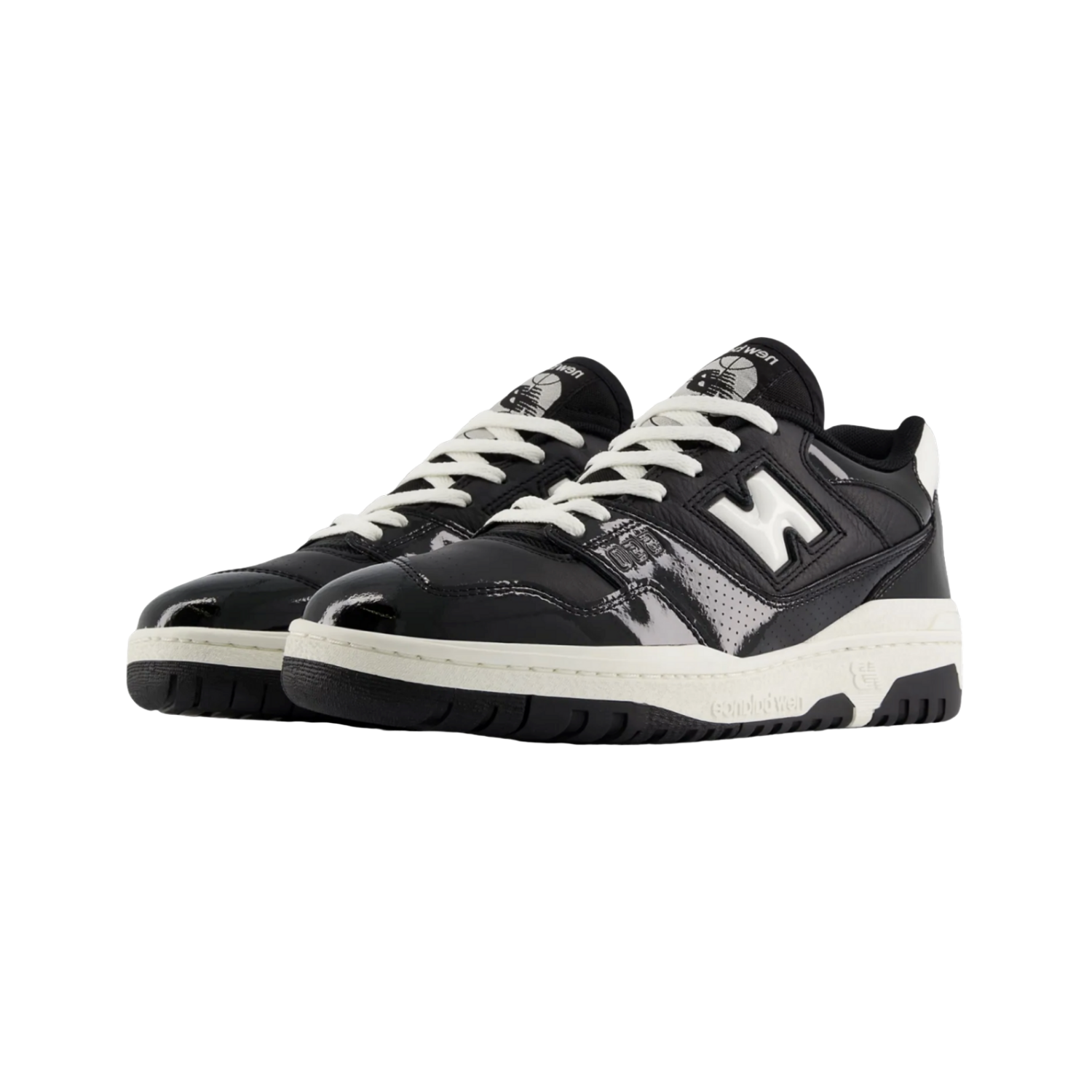 New Balance 550 Black Patent - Razan Sneakers