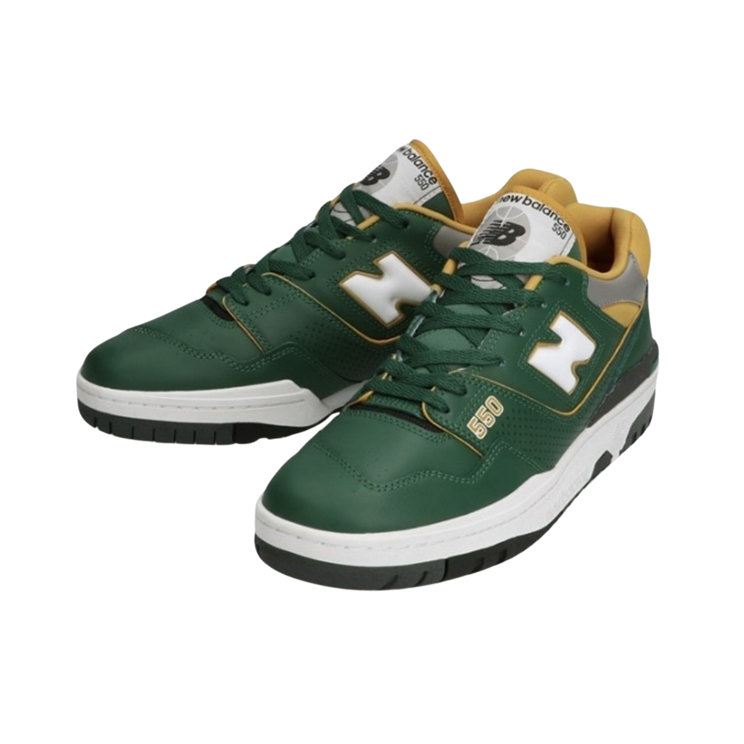 New Balance 550 Dark Green Gold - Razan Sneakers