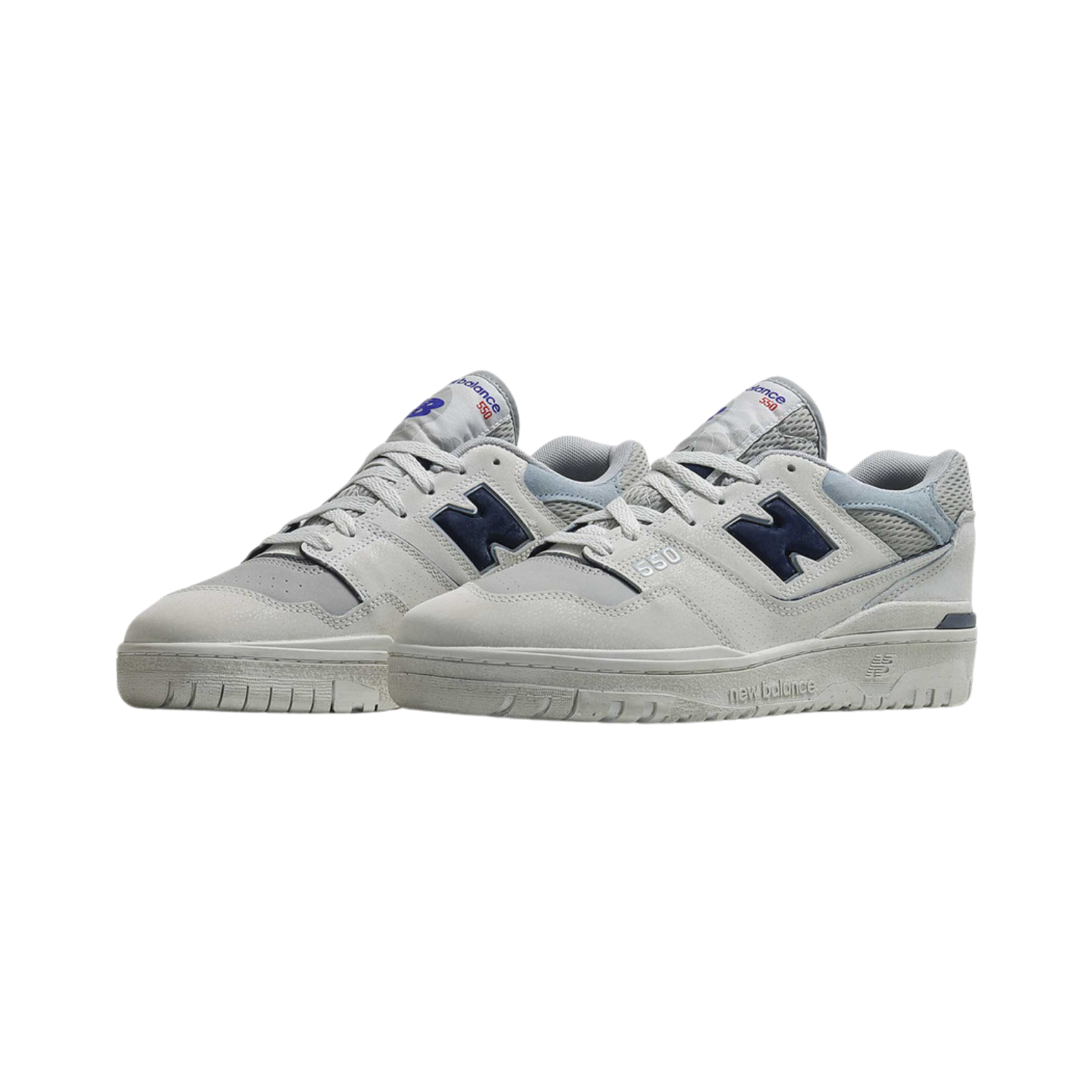New Balance 550 Distressed Nimbus Cloud Navy - Razan Sneakers