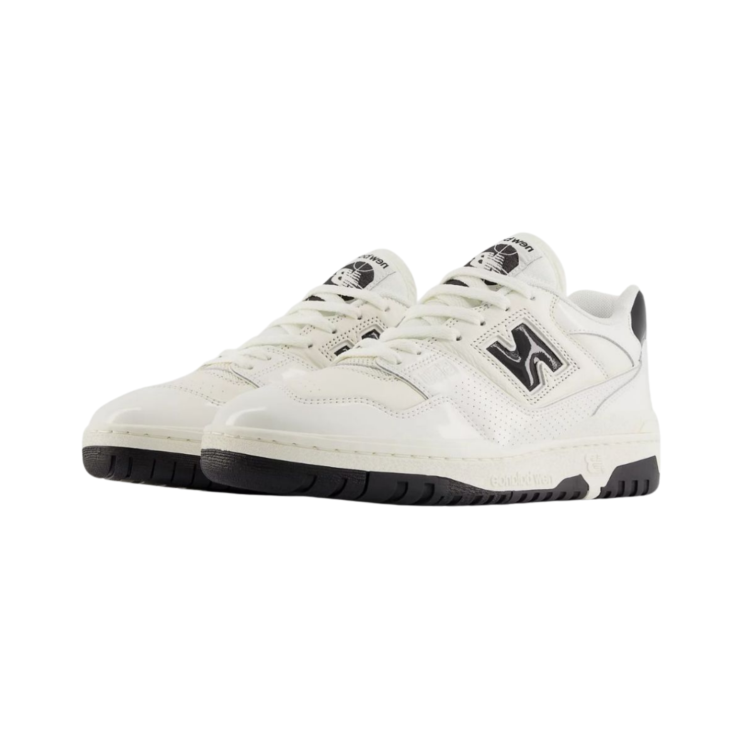 New Balance 550 Patent White Cream - Razan Sneakers