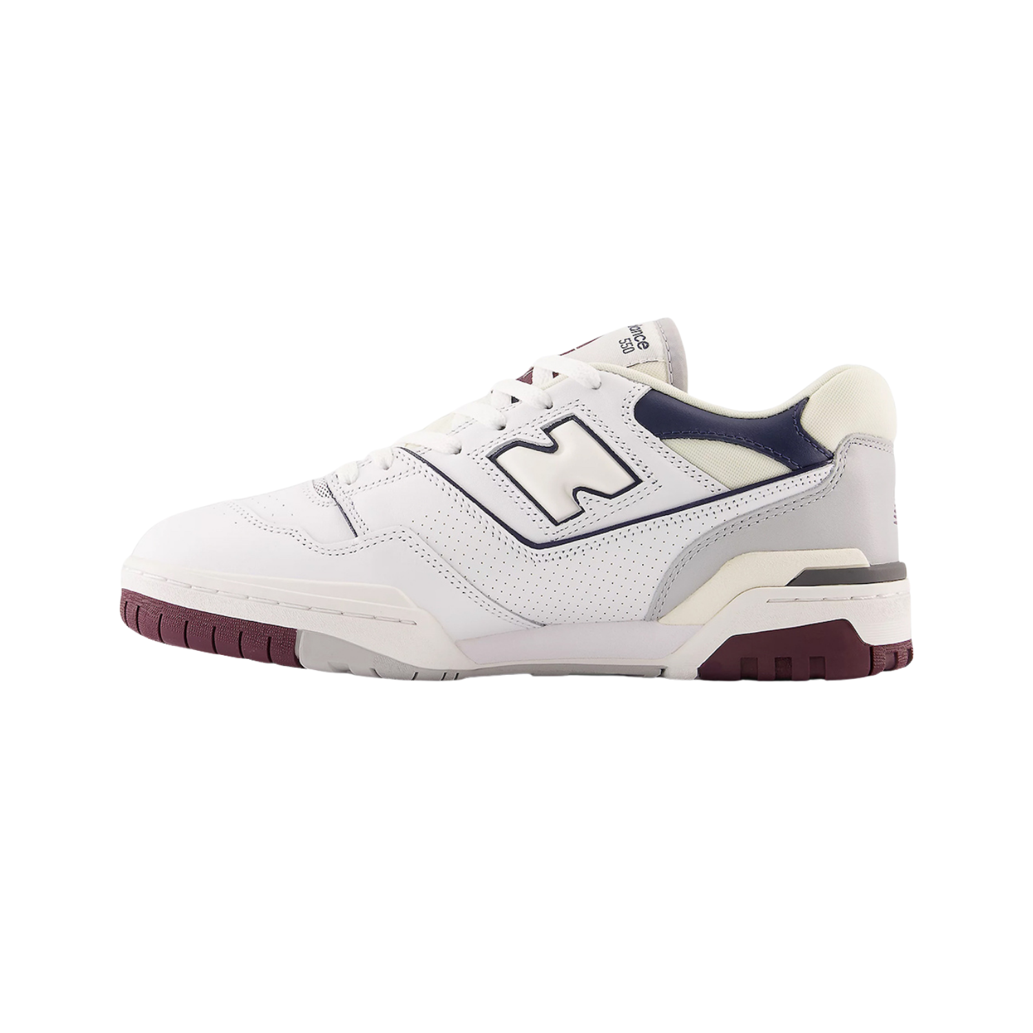 New Balance 550 White Burgundy Navy - Razan Sneakers