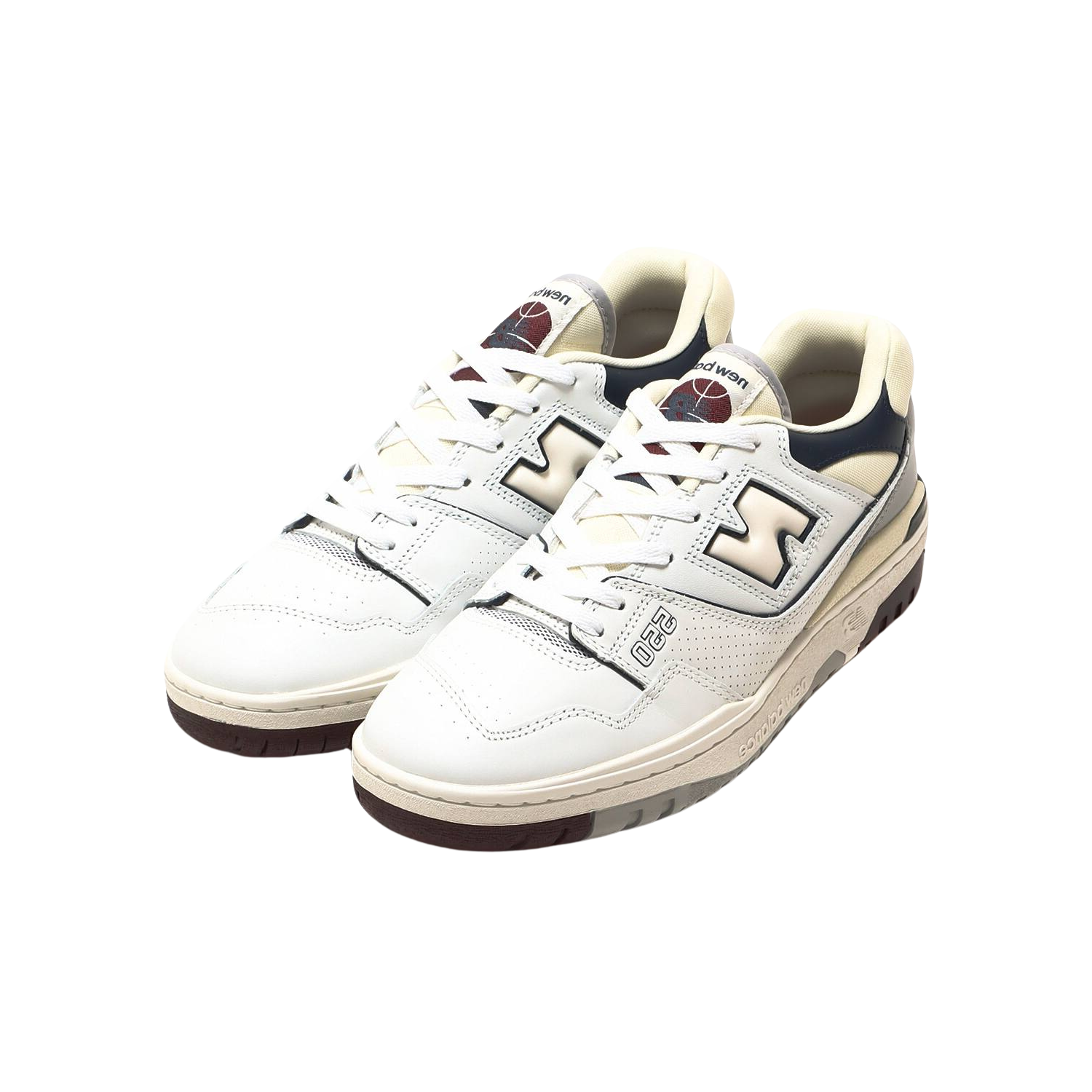 New Balance 550 White Burgundy Navy - Razan Sneakers