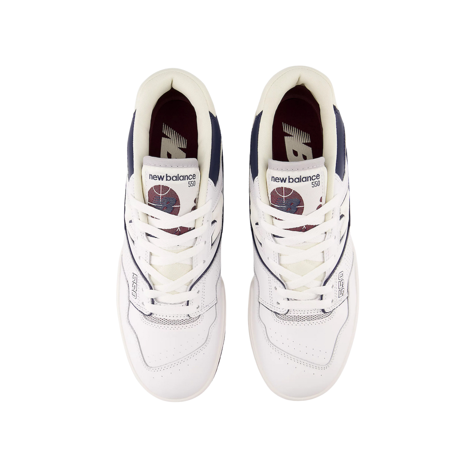 New Balance 550 White Burgundy Navy - Razan Sneakers