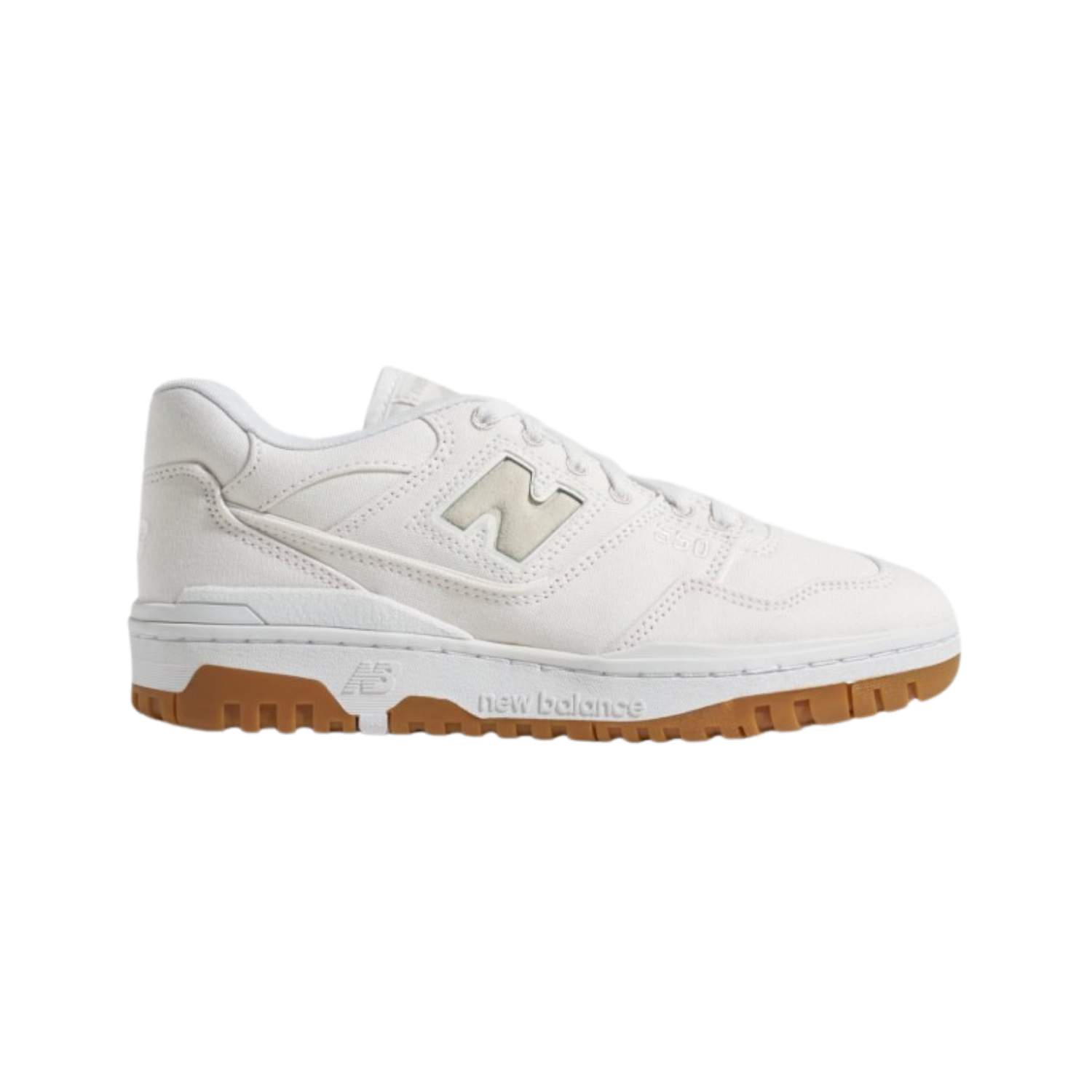 New Balance 550 White Canvas Gum - Razan Sneakers