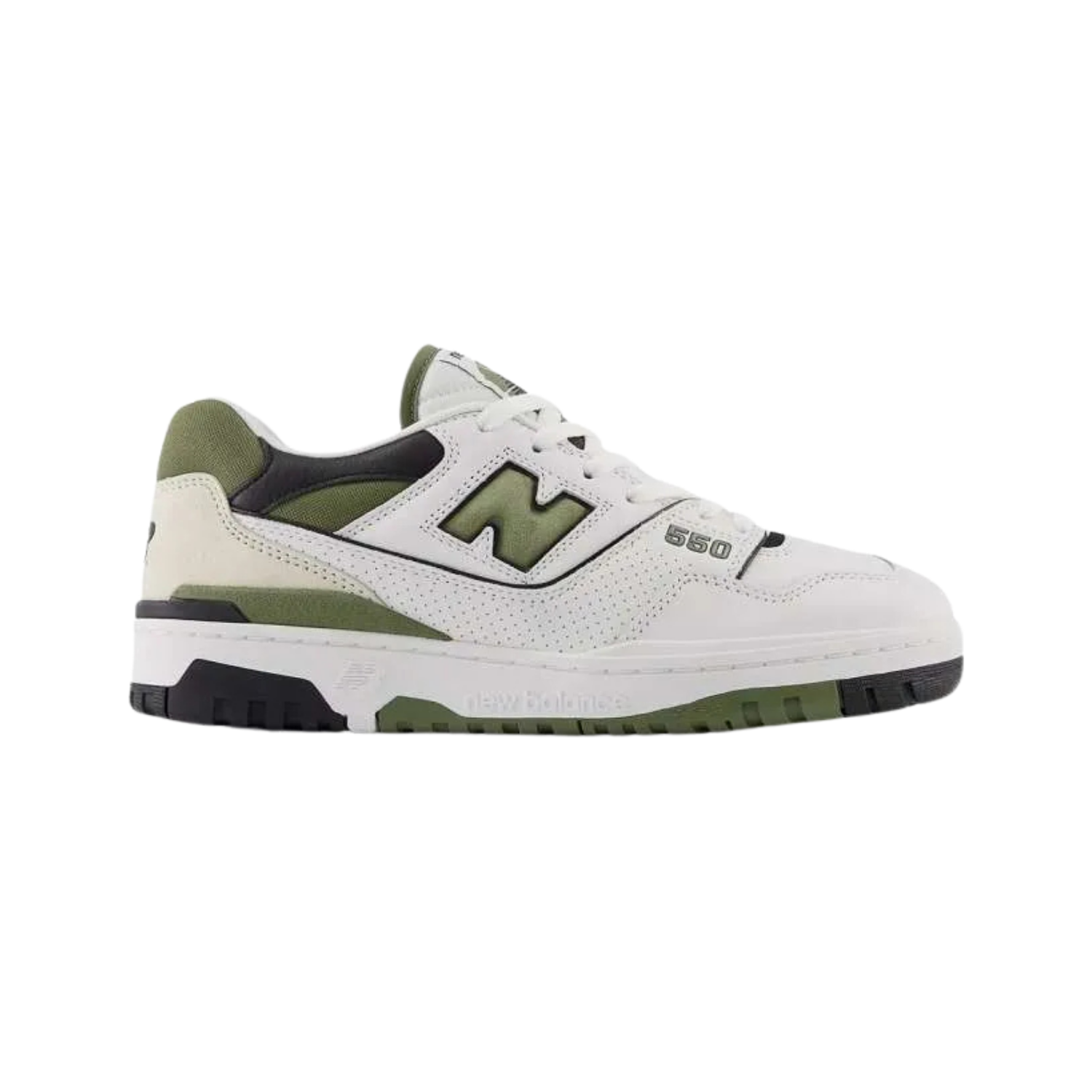 New Balance 550 White Dark Olivine - Razan Sneakers