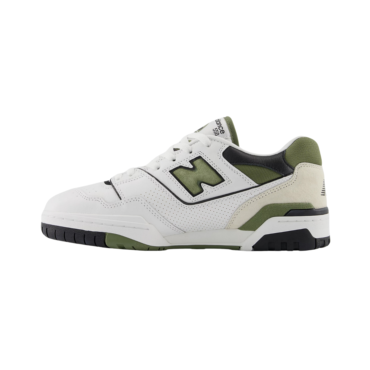 New Balance 550 White Dark Olivine - Razan Sneakers