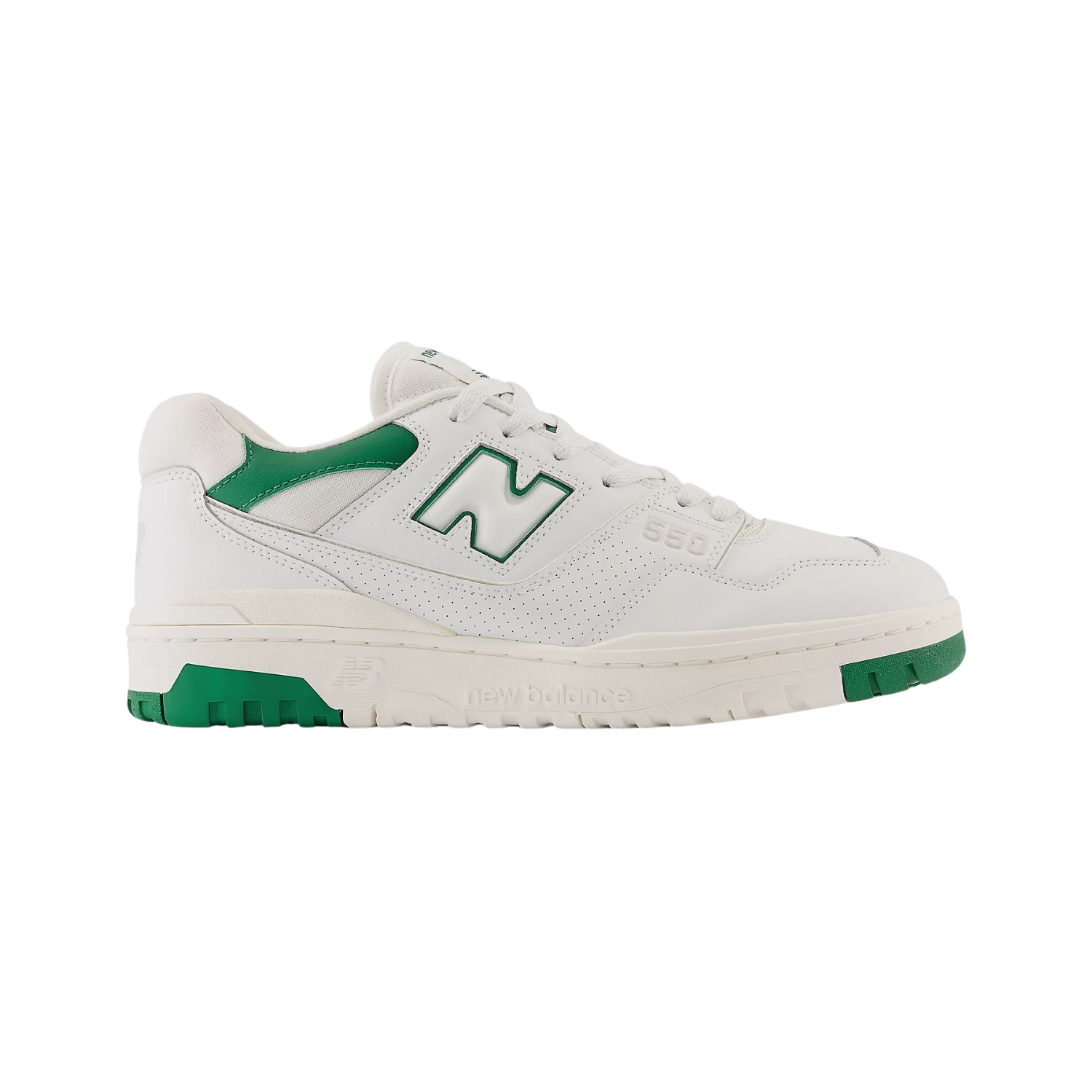 New Balance 550 White Green Cream - Razan Sneakers