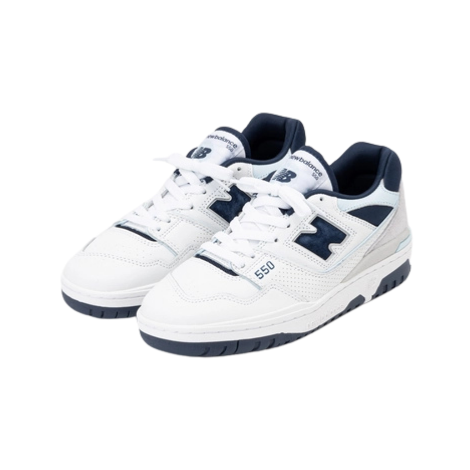 New Balance 550 White NB Navy - Razan Sneakers