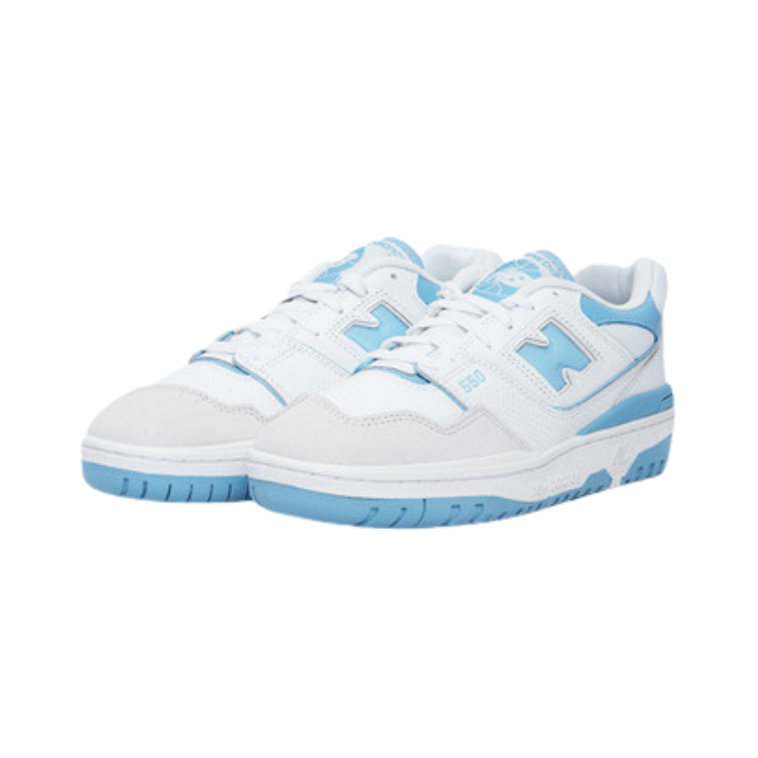 New Balance 550 White University Blue Grey Toe - Razan Sneakers