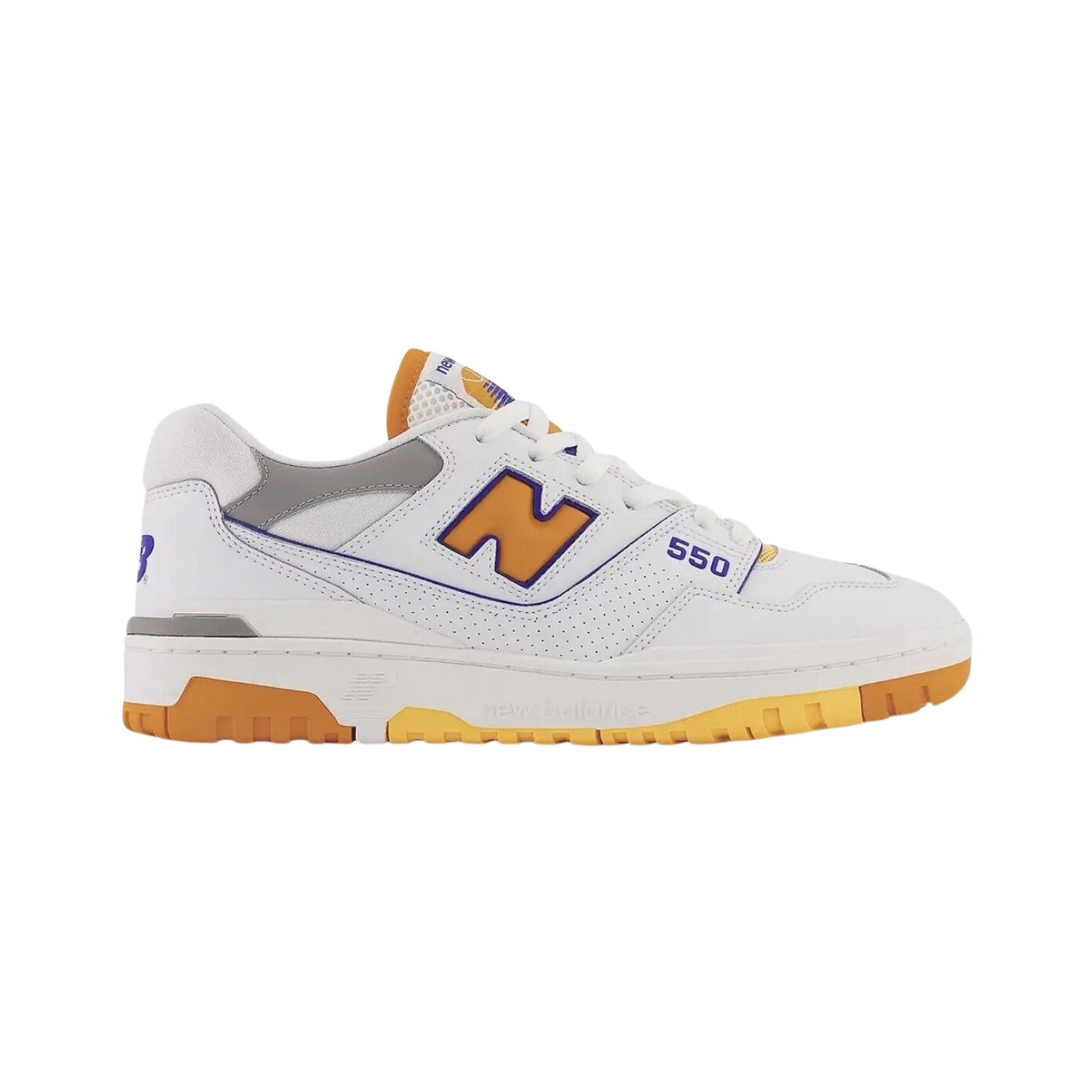 New Balance 550 White Vibrant Orange - Razan Sneakers