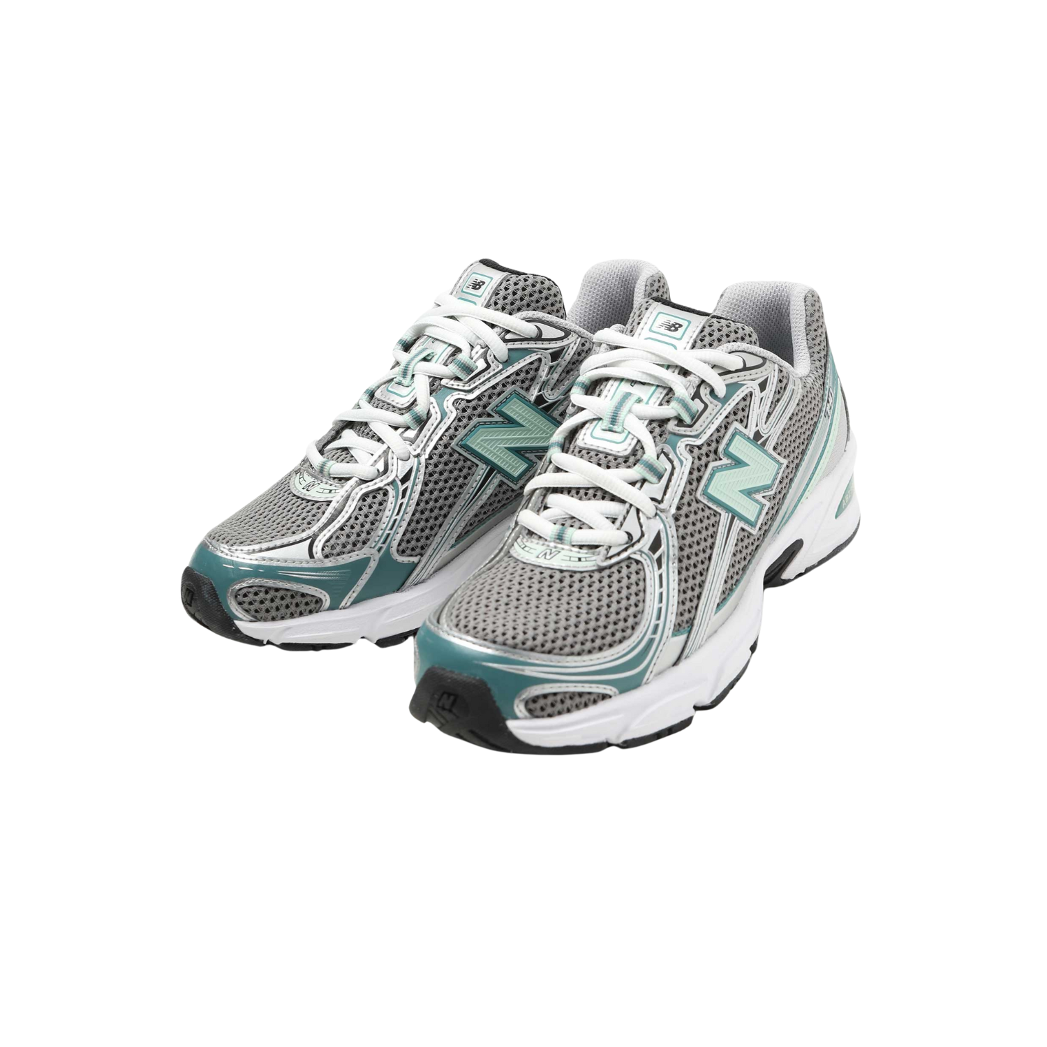 New Balance 740  Silver Metallic New Spruce - Razan Sneakers