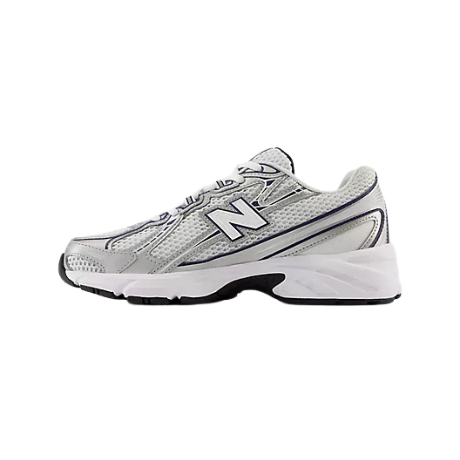 New Balance 740 White Silver - Razan Sneakers