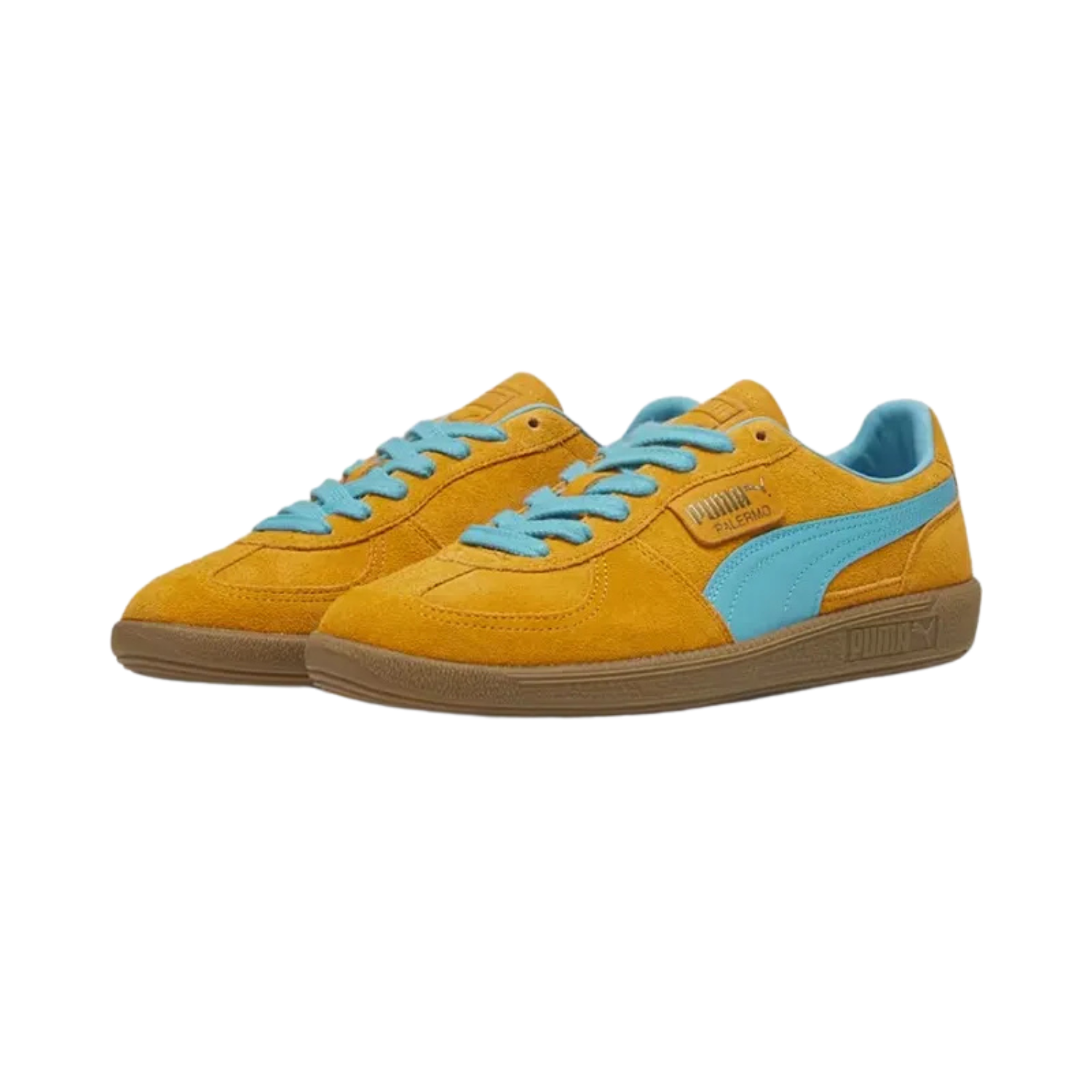 Puma Palermo Dark Cheddar Bright Aqua - Razan Sneakers