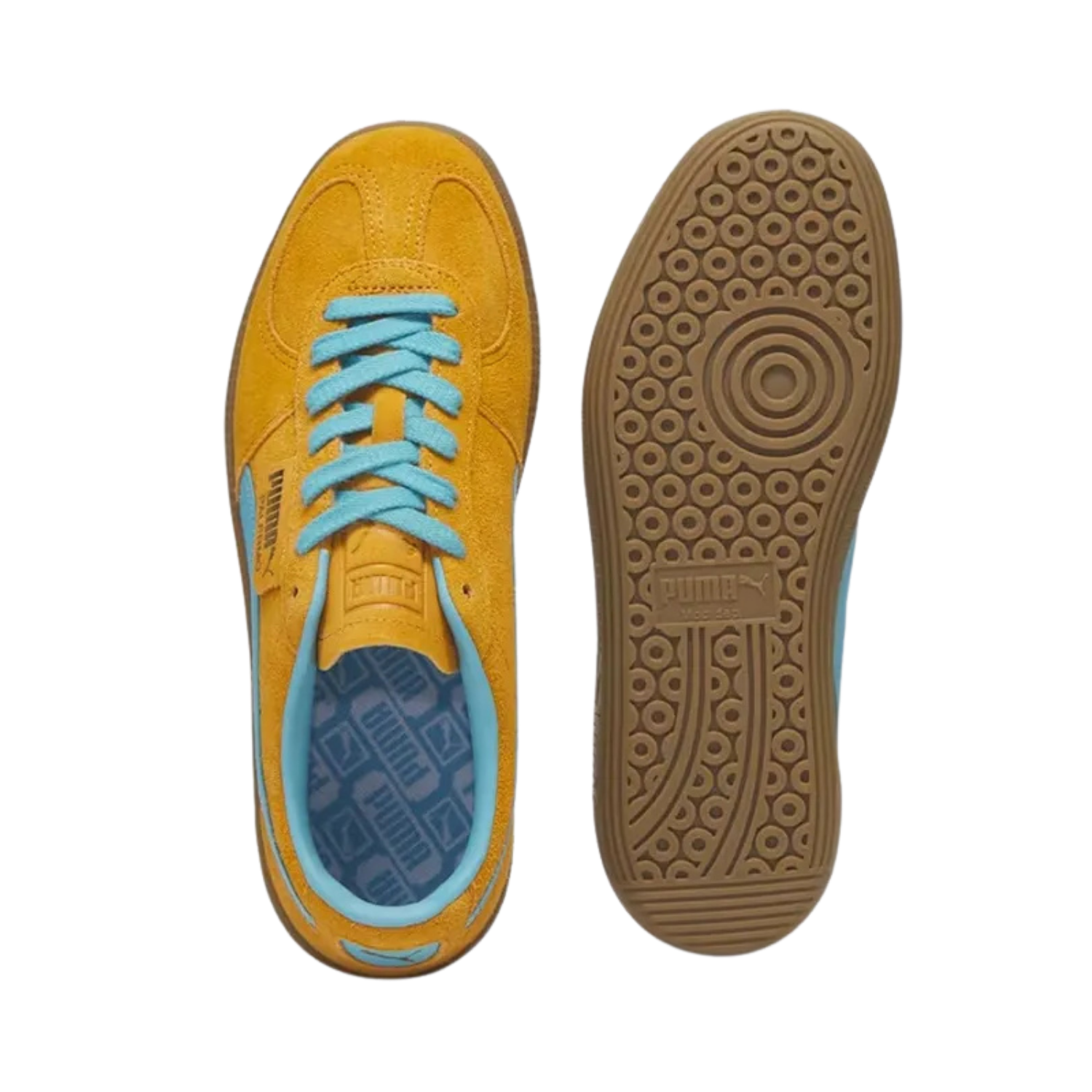 Puma Palermo Dark Cheddar Bright Aqua - Razan Sneakers