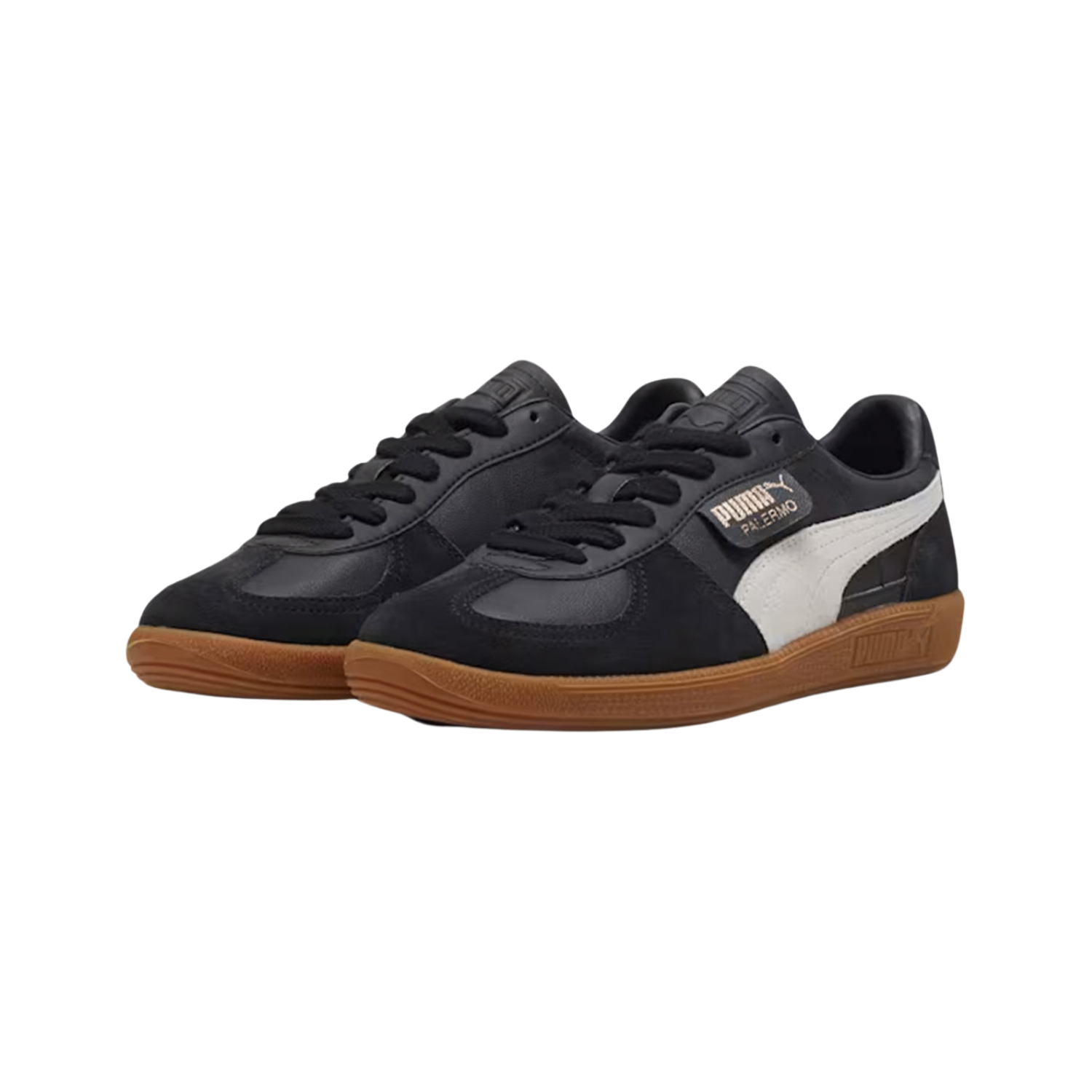 Puma Palermo Leather Black Feather Grey Gum - Razan Sneakers