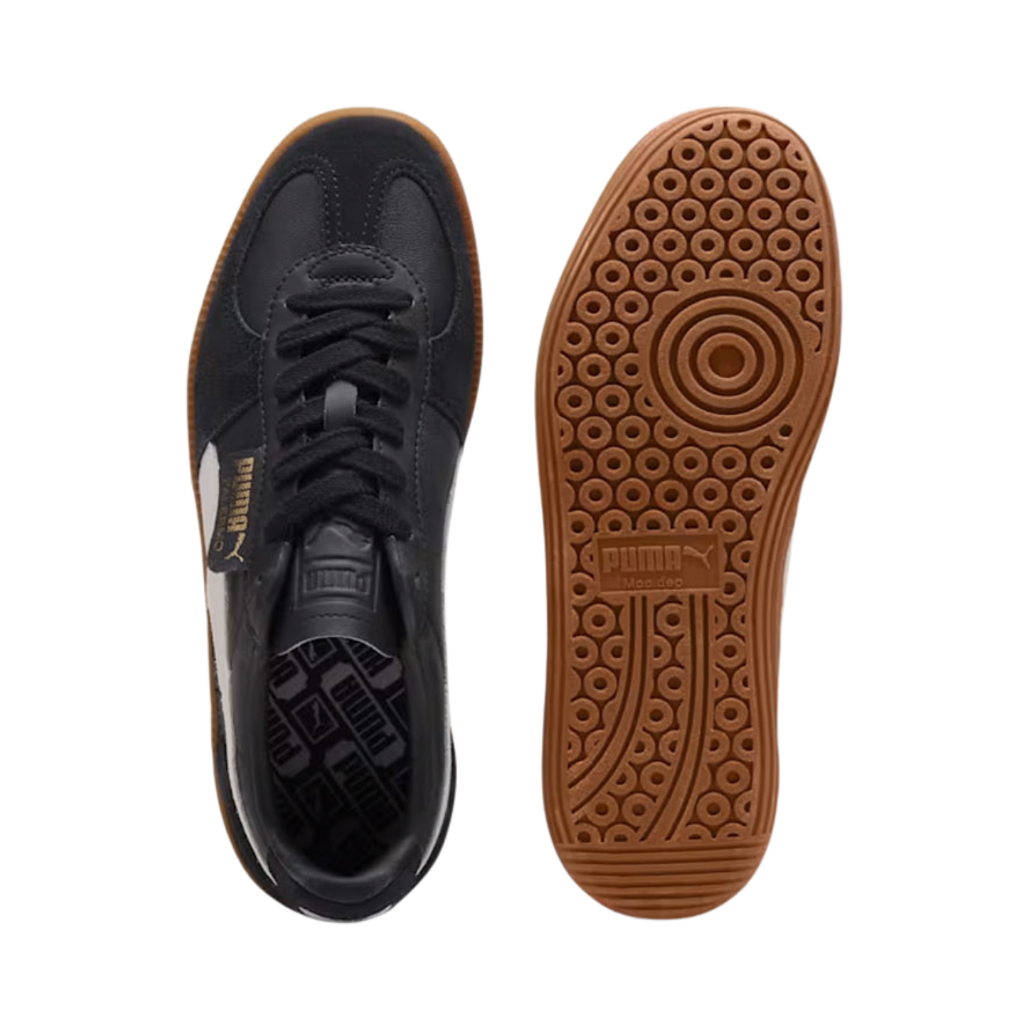Puma Palermo Leather Black Feather Grey Gum - Razan Sneakers