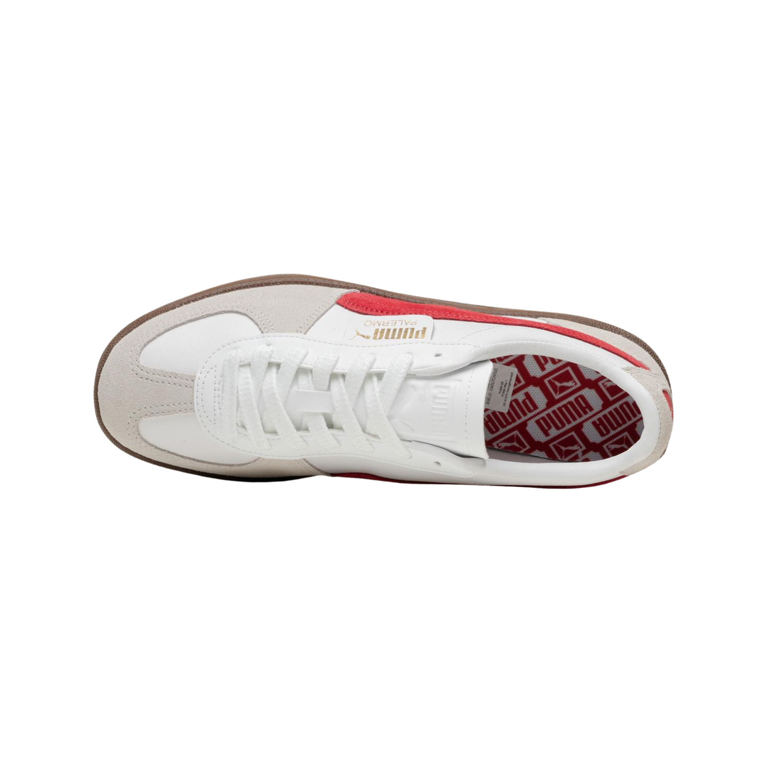 Puma Palermo Leather White Club Red - Razan Sneakers