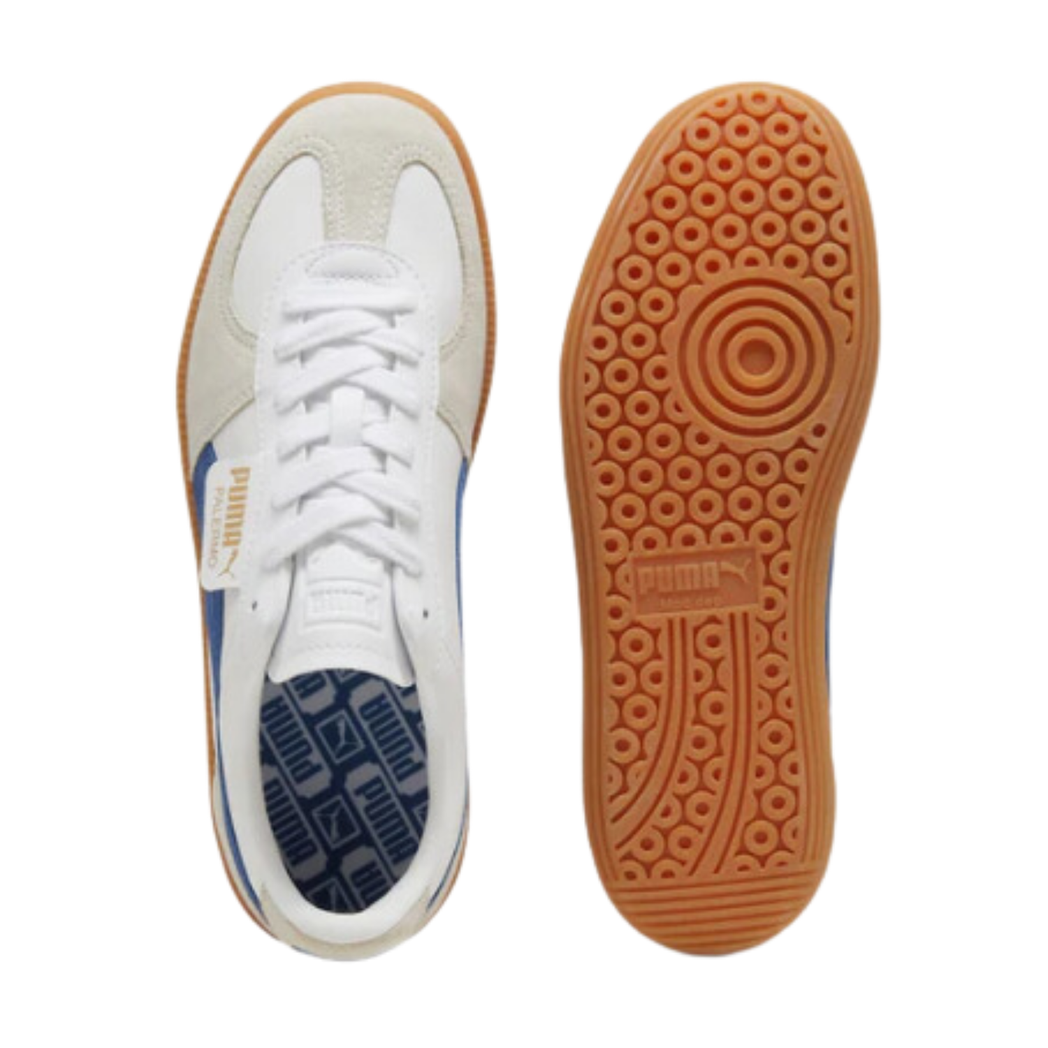 Puma Palermo Leather White Clyde Royal Gum - Razan Sneakers