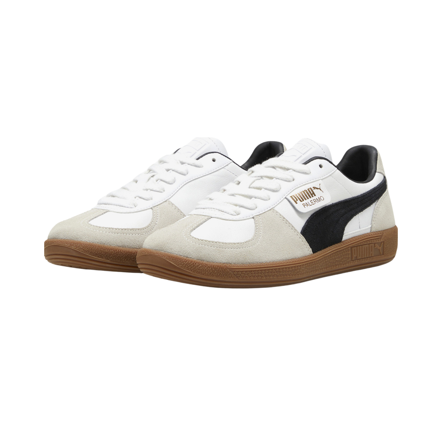 Puma Palermo Leather White Vapor Grey Gum - Razan Sneakers