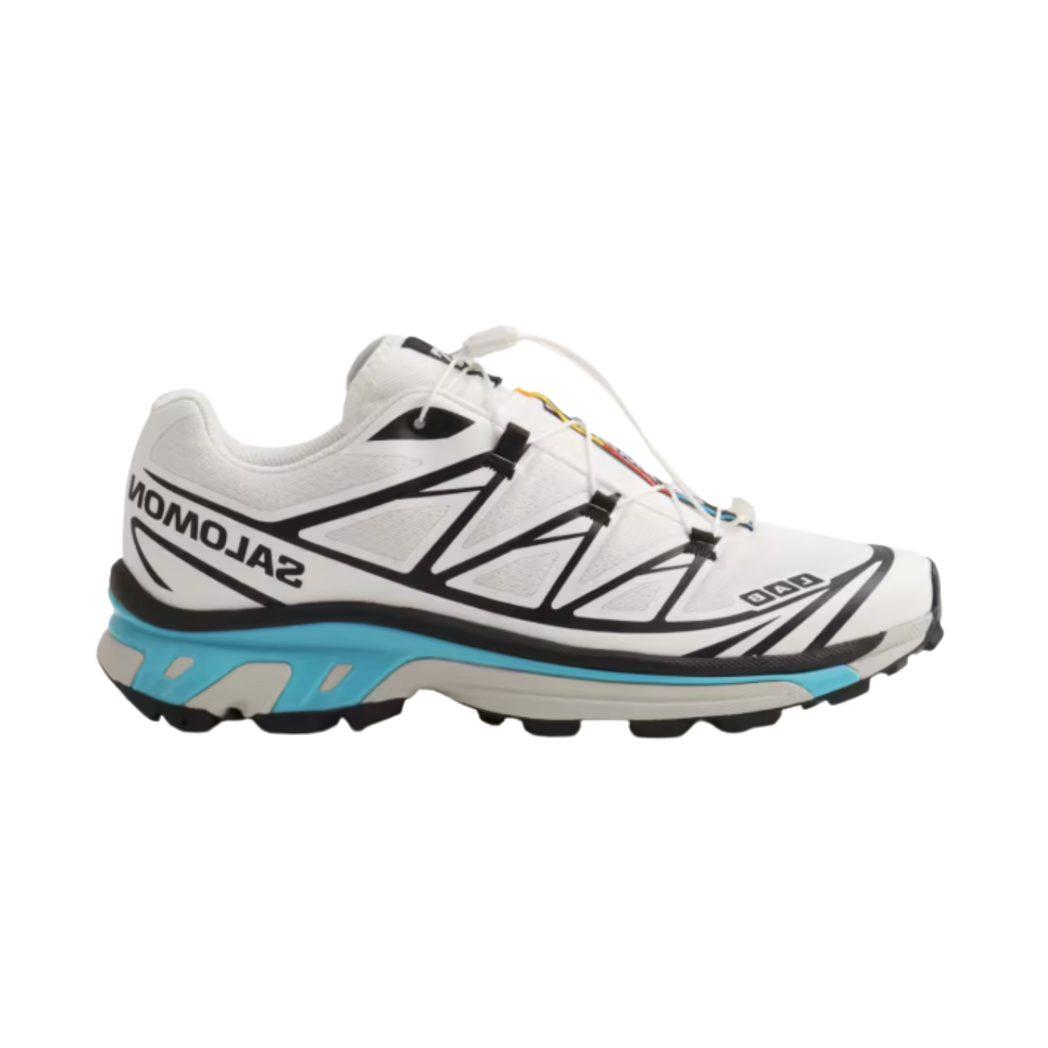 Salomon XT 6 Black White Blue Curacao - Razan Sneakers